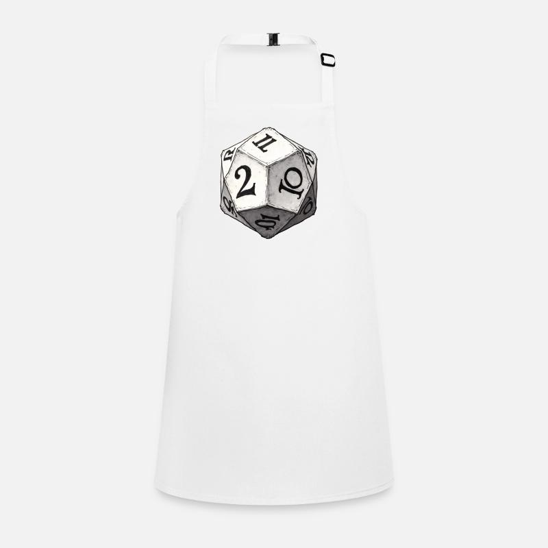 Dice with Medieval Numbers – Vintage Dice Children's Apron