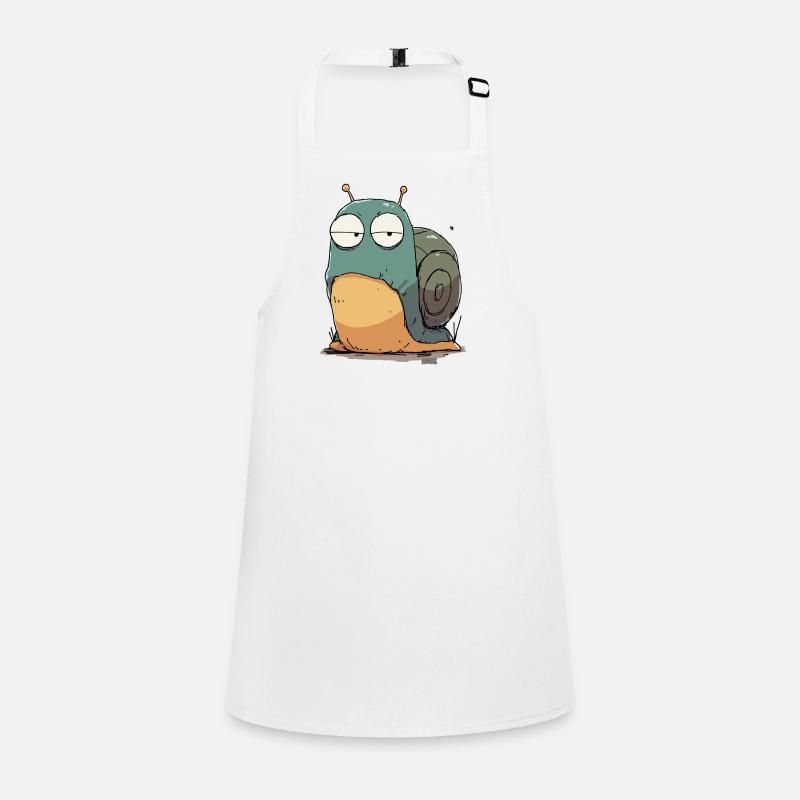 Sleepy Snail Cartoon Children's Apron