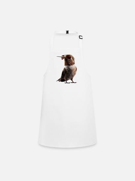 Colibri Colibri Colibri Oiseau Colibris Colibri mignon - Tablier Enfant - blanc - Devant