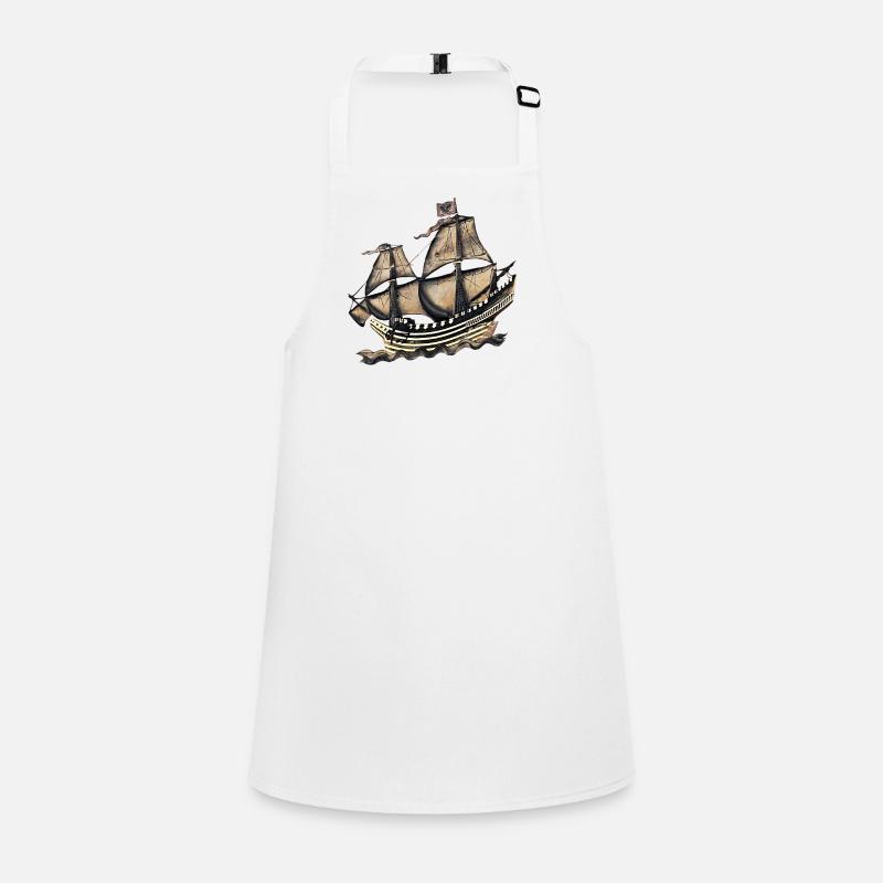Historic Sailing Ship Relief Children's Apron