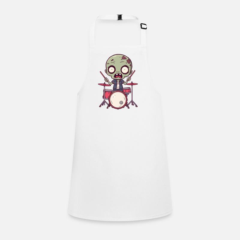 Creepy Drummer - Zombie Children's Apron