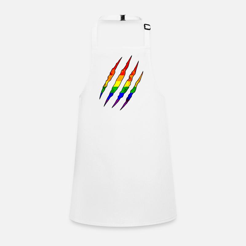 Pride Claw Rainbow Statement Scratch Trace Children's Apron