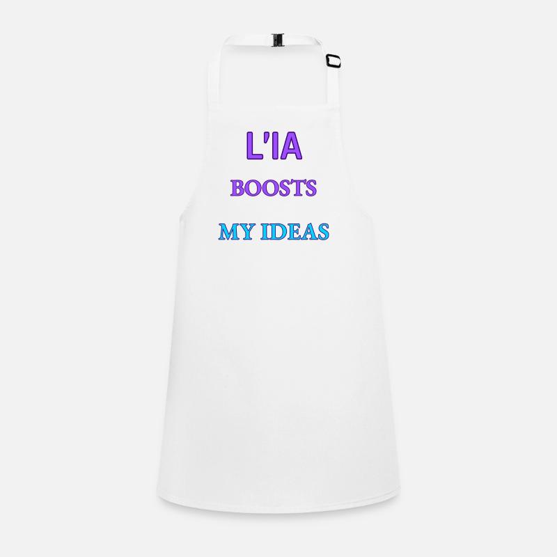 AI boosts my ideas – bold neon typography Children's Apron