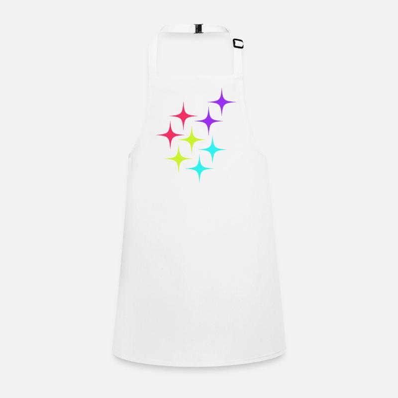 Colorful star sparkle pattern Children's Apron