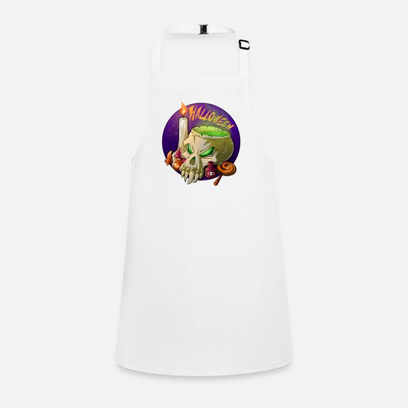 Halloween Totenschädel Schürze für Kinder