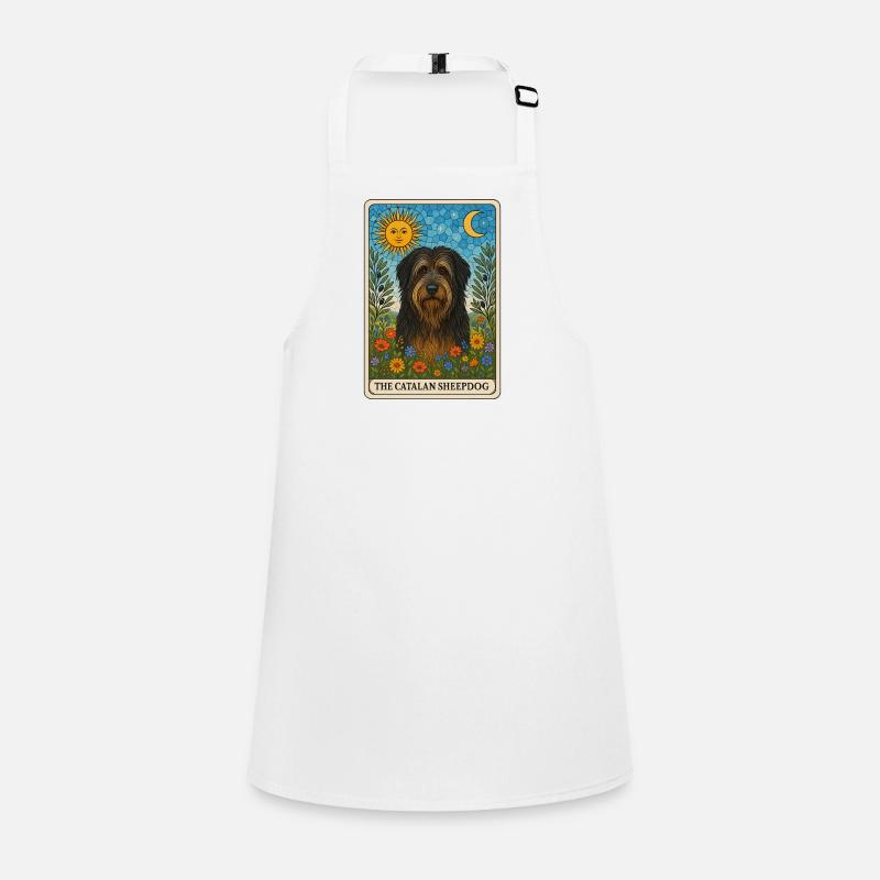 Sun Moon Catalan Sheepdog Children's Apron