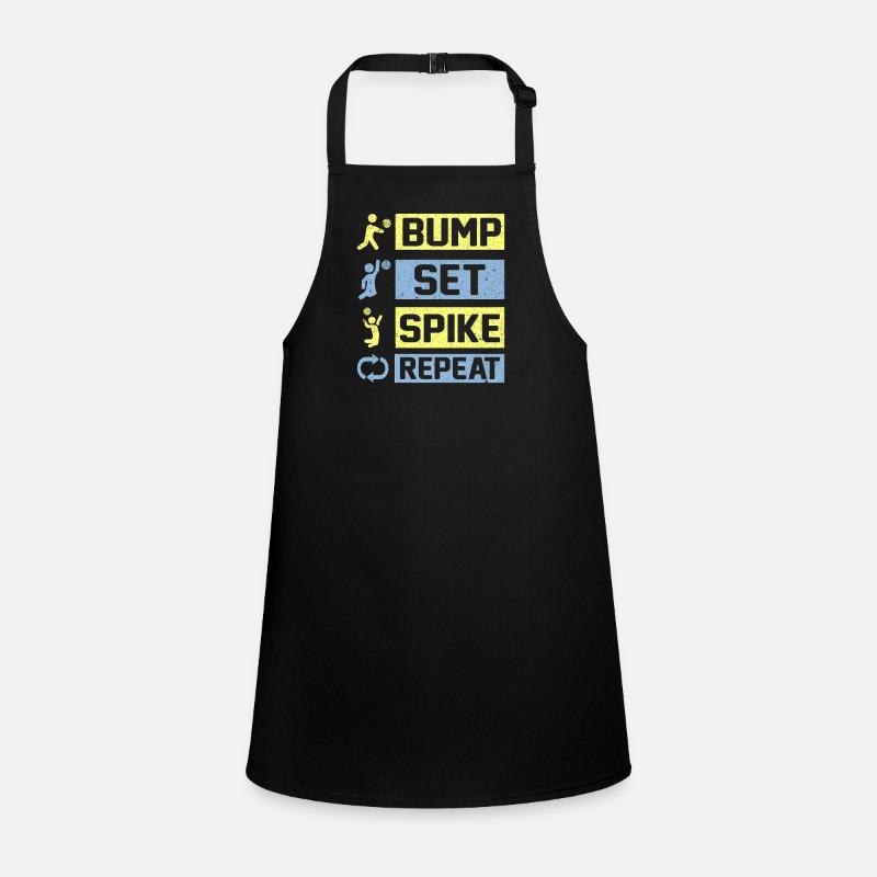 Bump Set Spike Repeat Volleyball Children's Apron