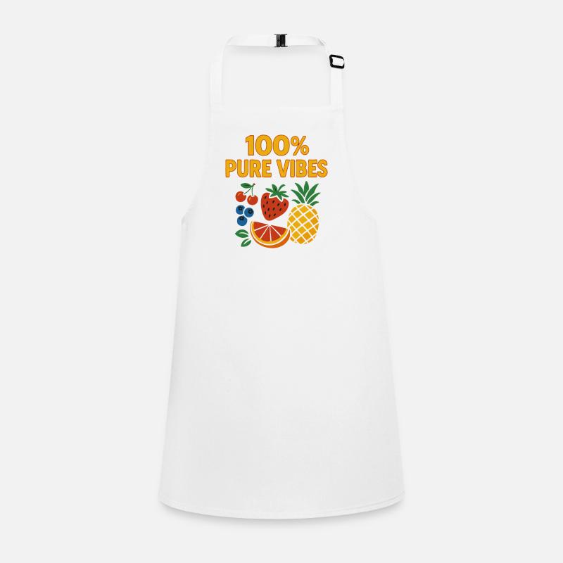 100% Pure Vibes – Fruity Design Children's Apron