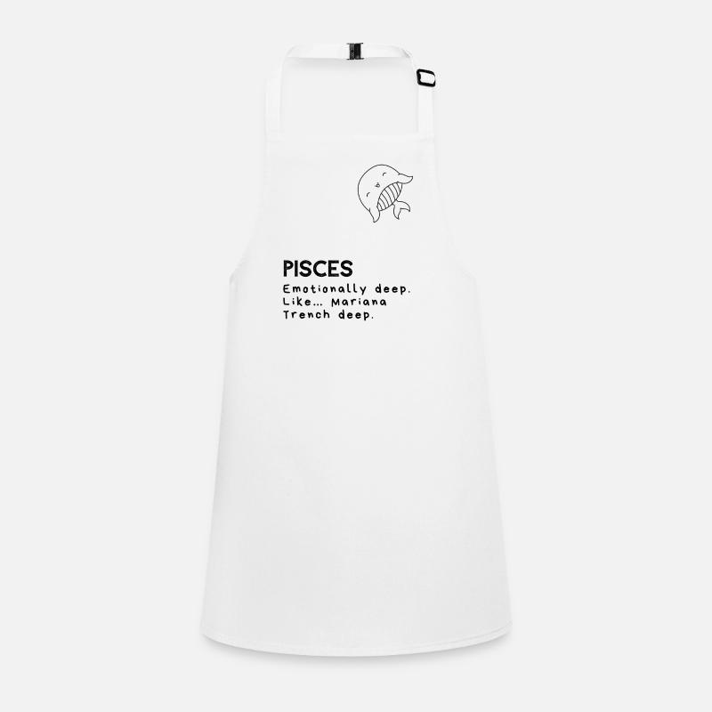 Cute Pisces Cartoon – Emotional Fish Children's Apron
