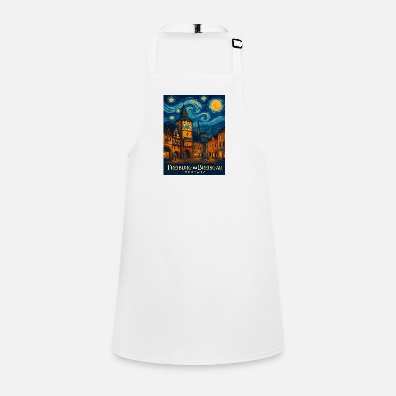 Freiburg Starry Night Cityscape Children's Apron