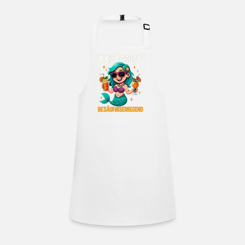 The location is drunken, mermaid Children's Apron