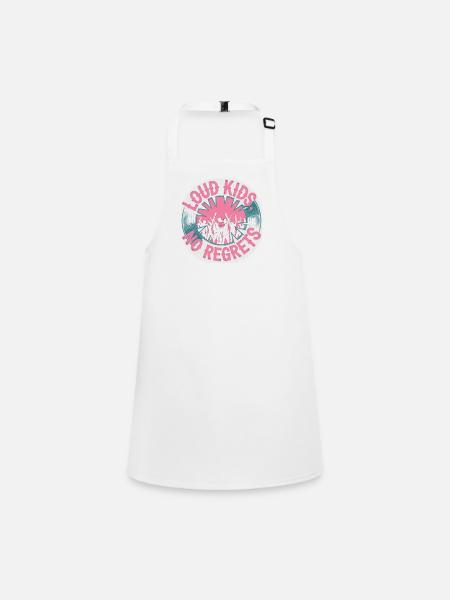 Loud Kids Sans regrets Musique Punk Rock - Tablier Enfant - blanc - Devant
