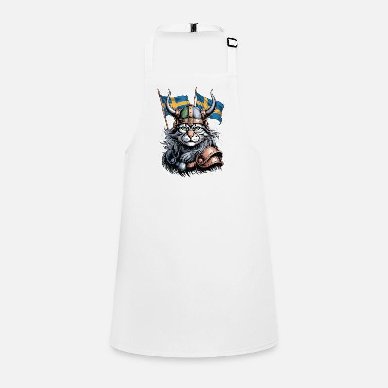 Suède Chat Viking Tablier Enfant