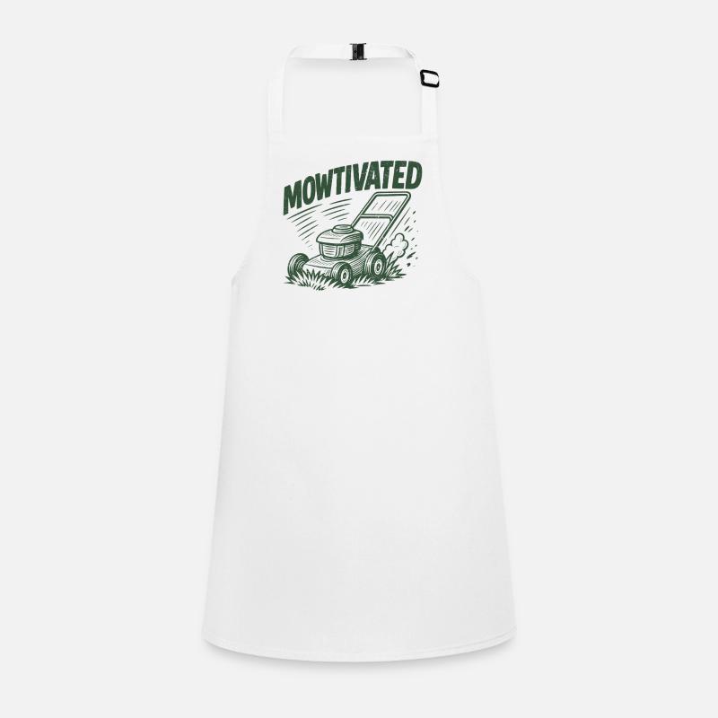 Mowtivated - Children's Apron - white