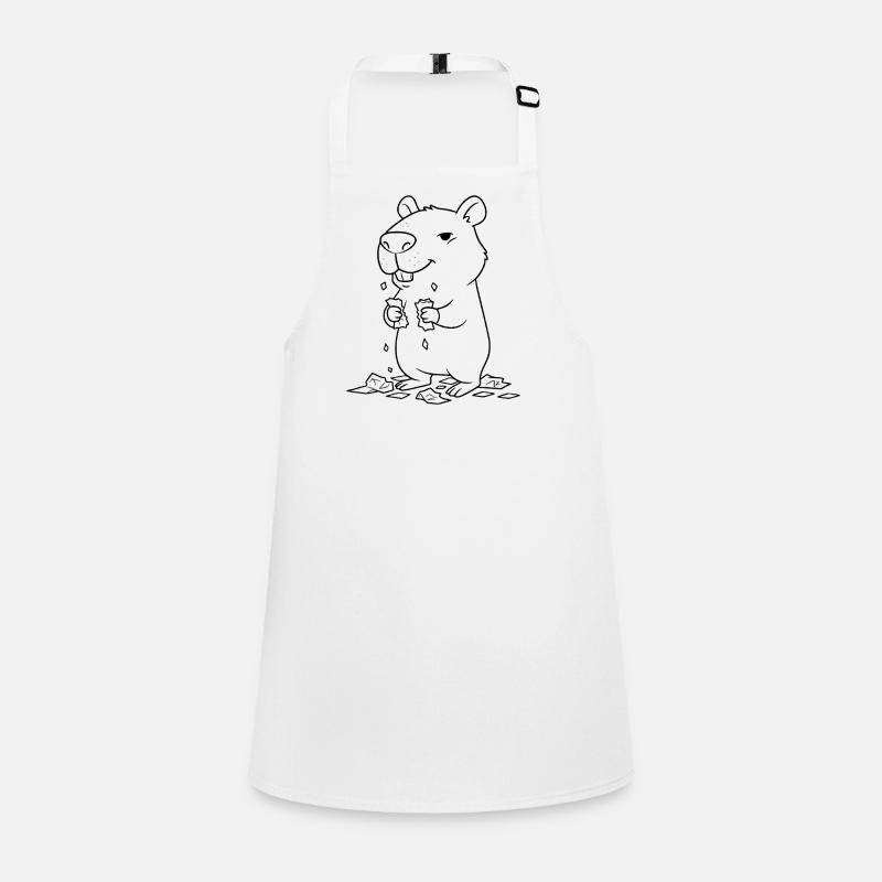 Capybara mange ses devoirs Tablier Enfant