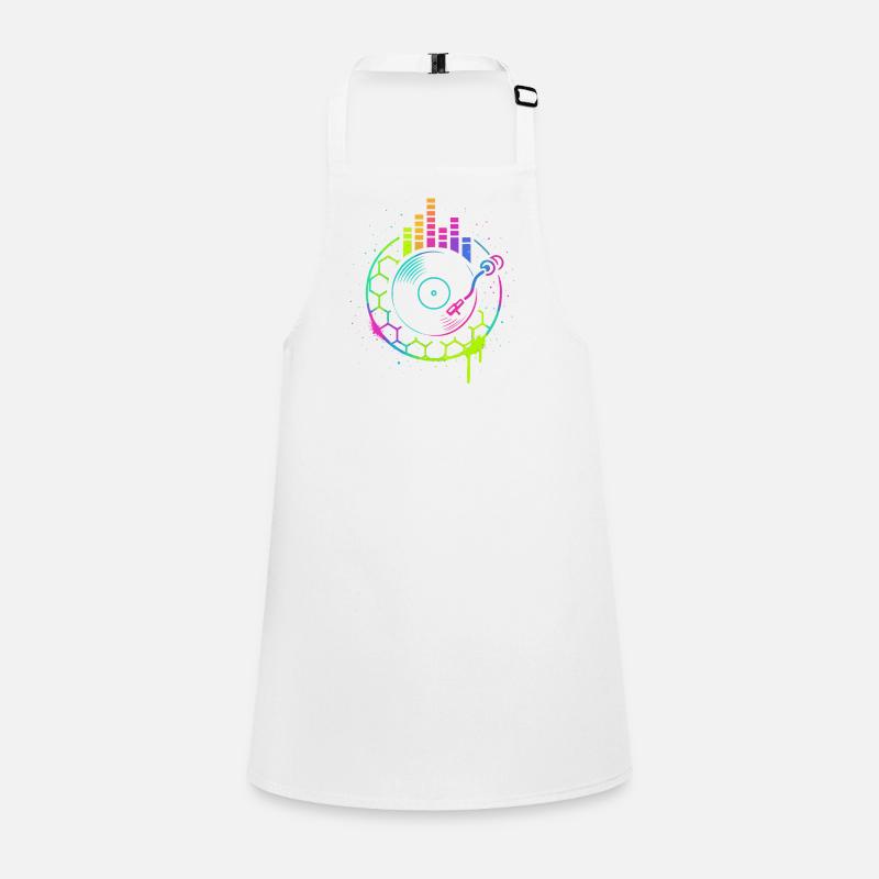 Music Vinyl Turntable DJ Equalizer Retro Children's Apron