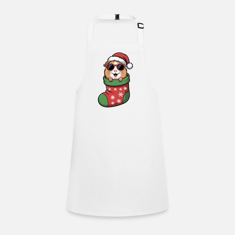 Père Noël hamster en chaussette de Noël Tablier Enfant