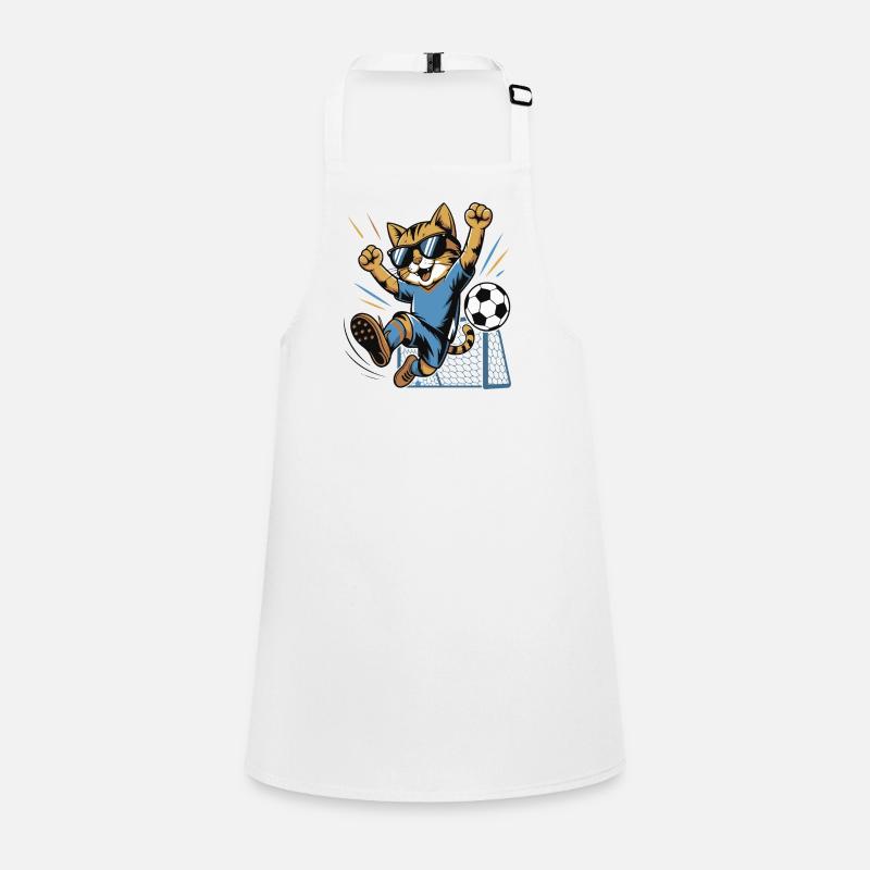 Cat kicker Cheers in goal Children's Apron