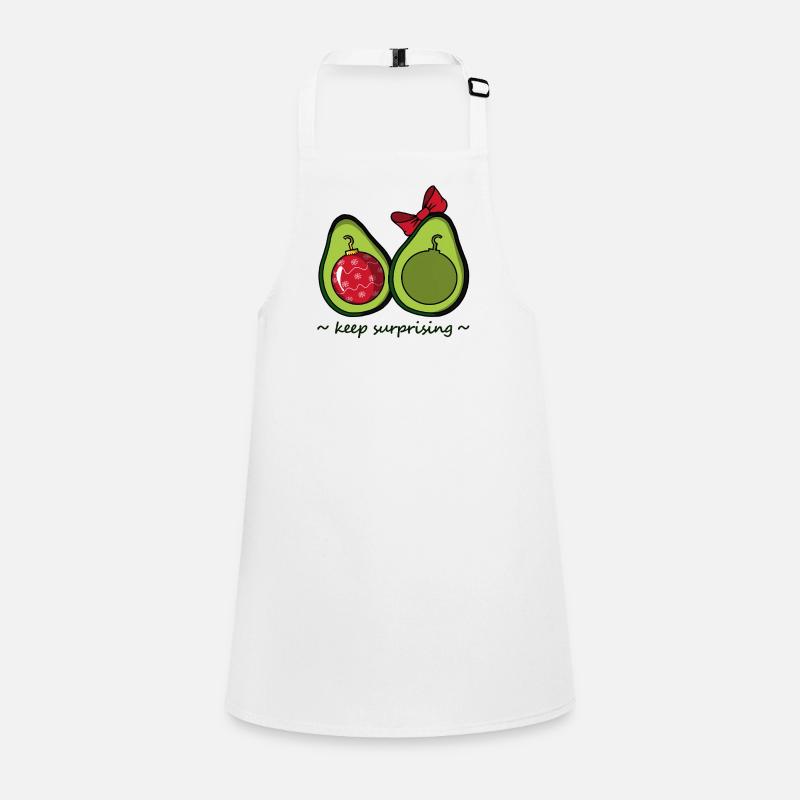 Avocado with Christmas ball as a core Children's Apron