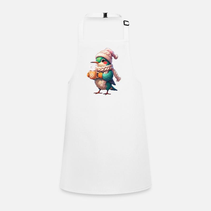 Écharpe d’oiseau granuleuse d’hiver Tablier Enfant
