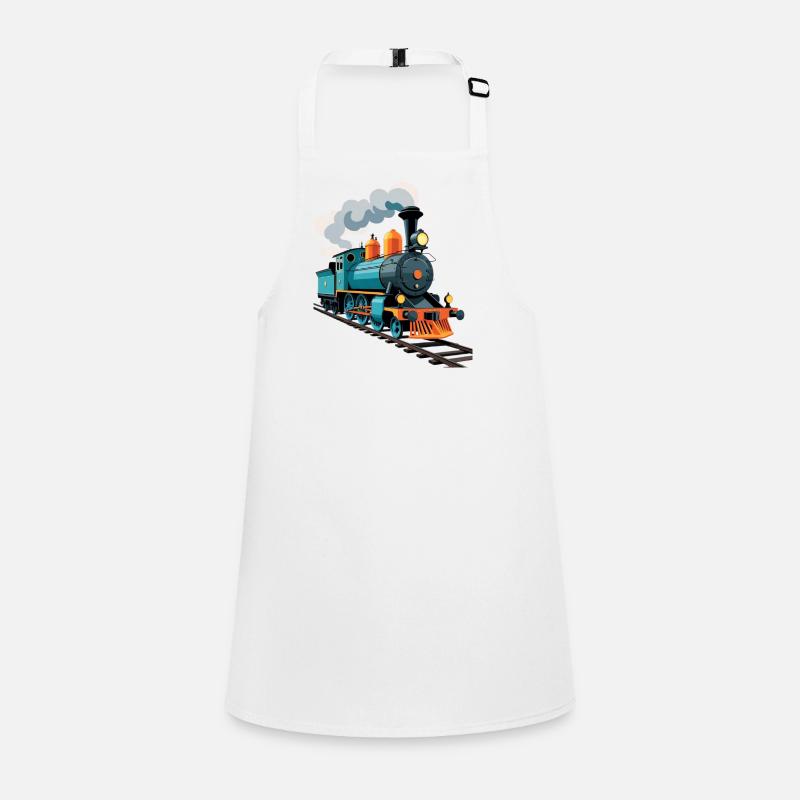 Steam locomotive color explosion Children's Apron