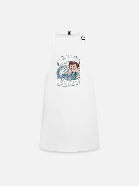 MRI Tech Certified Spin Whisperer Radiographer - Children's Apron - white - Front