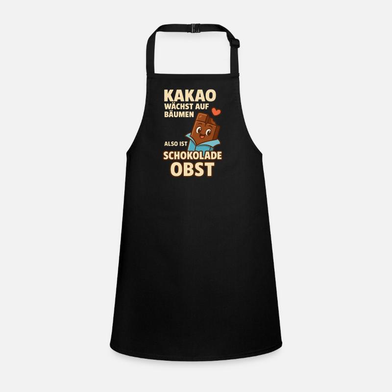 Cocoa Saying – Chocolate is Fruit Children's Apron