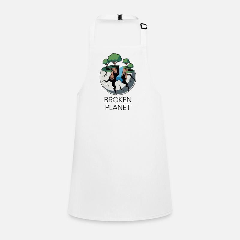 Scène Eco de la planète fissurée Tablier Enfant