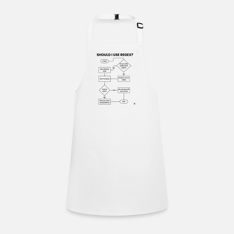 Sollte ich Regex-Flussdiagramm verwenden – Two Problems Gift Schürze für Kinder