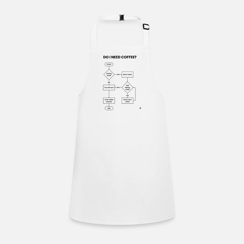 Do I Need Coffee Flowchart - Always Yes Gift Tablier Enfant