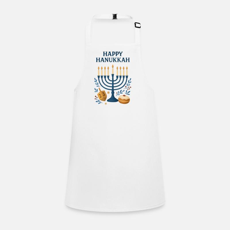 Joyeux Menorah festif de Hanoucca Tablier Enfant