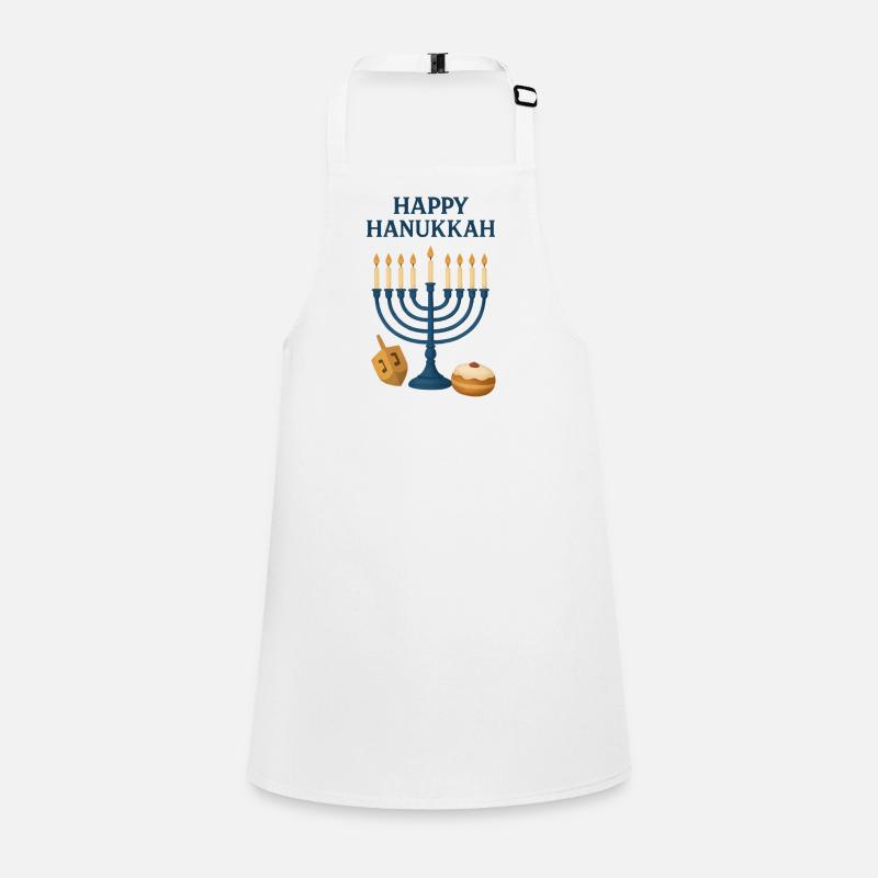 Happy Hanukkah Menorah Festive Light Children's Apron