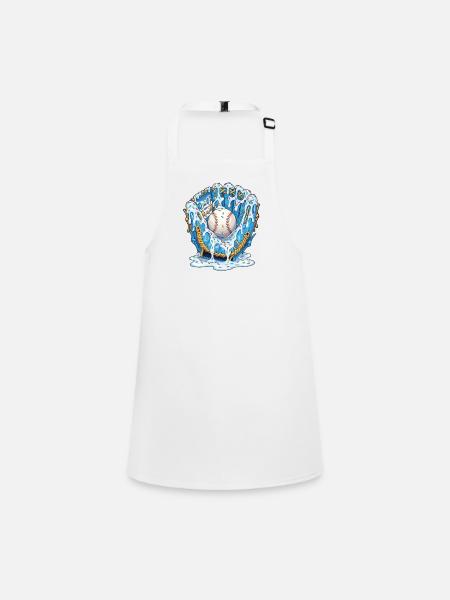 Baseball Glove Bold Fan Favorite Catching Spirit - Children's Apron - white - Front