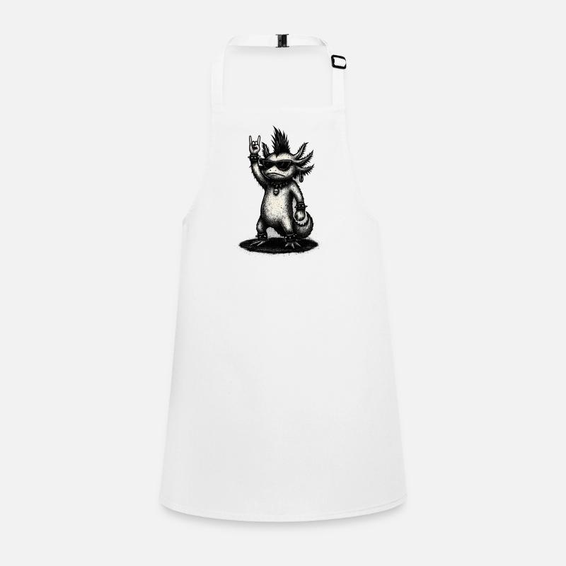 Punk Rock Axolotl with Mohawk Children's Apron