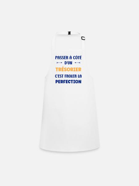 Treasurer - Children's Apron - white - Front