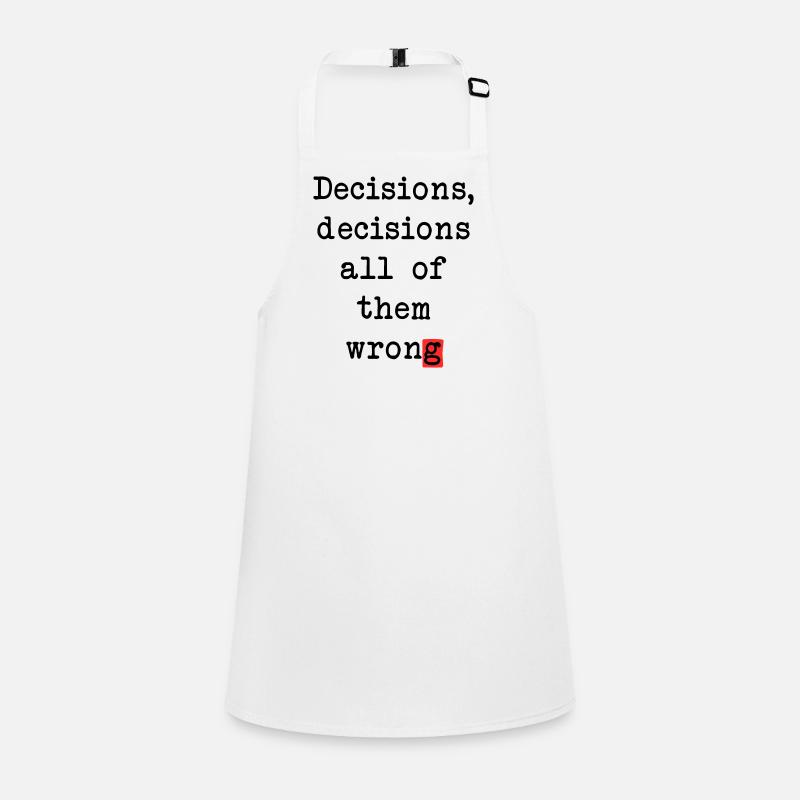 Wrong Decisions Club Children's Apron