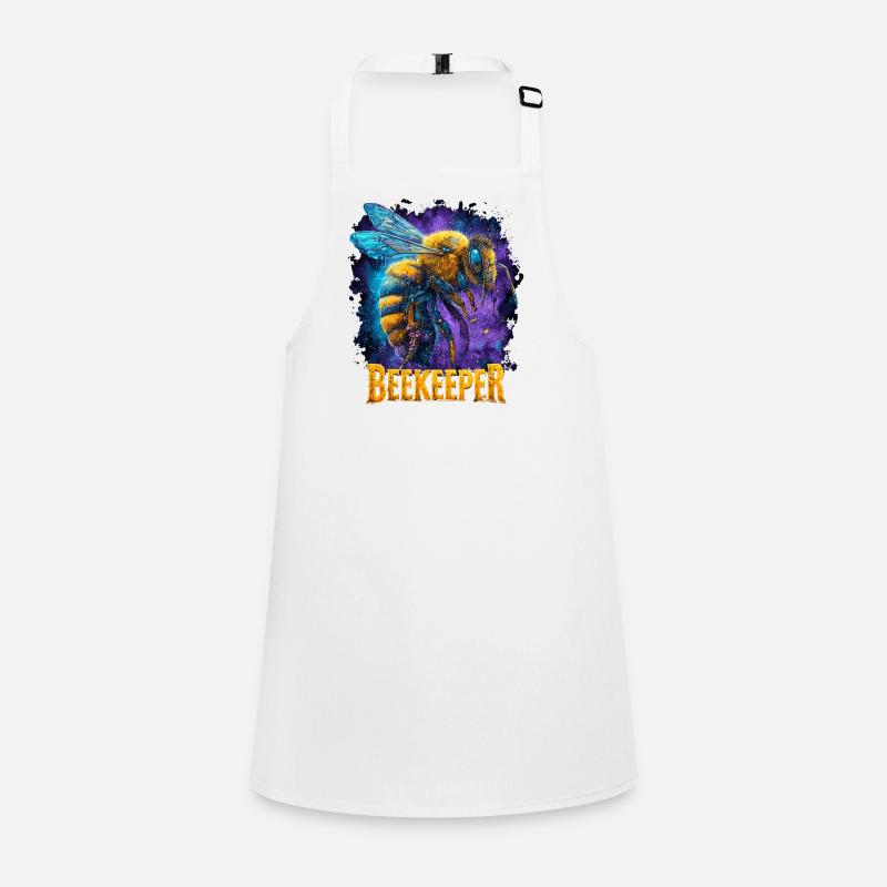 Beekeeper Imker Honey Honig Bee Biene Honigbiene - Children's Apron - white