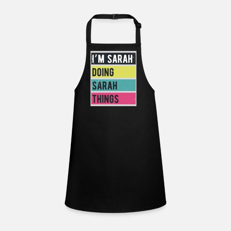 I'm Sarah Doing Sarah Things Retro Children's Apron