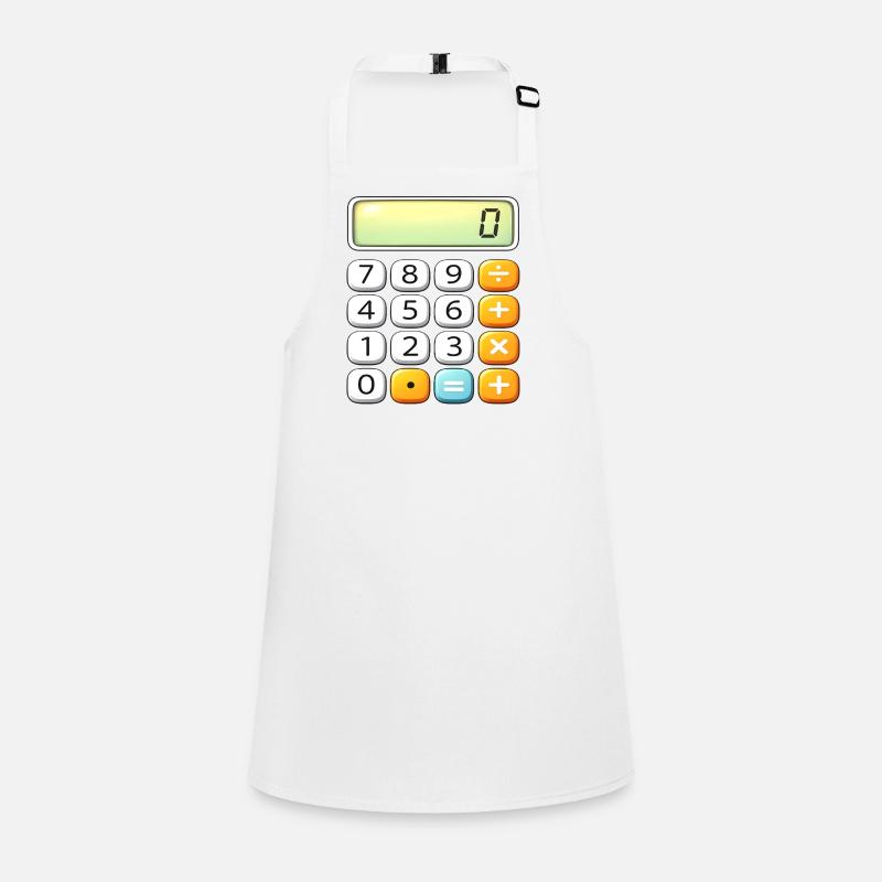 Neon Calculator Icon Tee Children's Apron