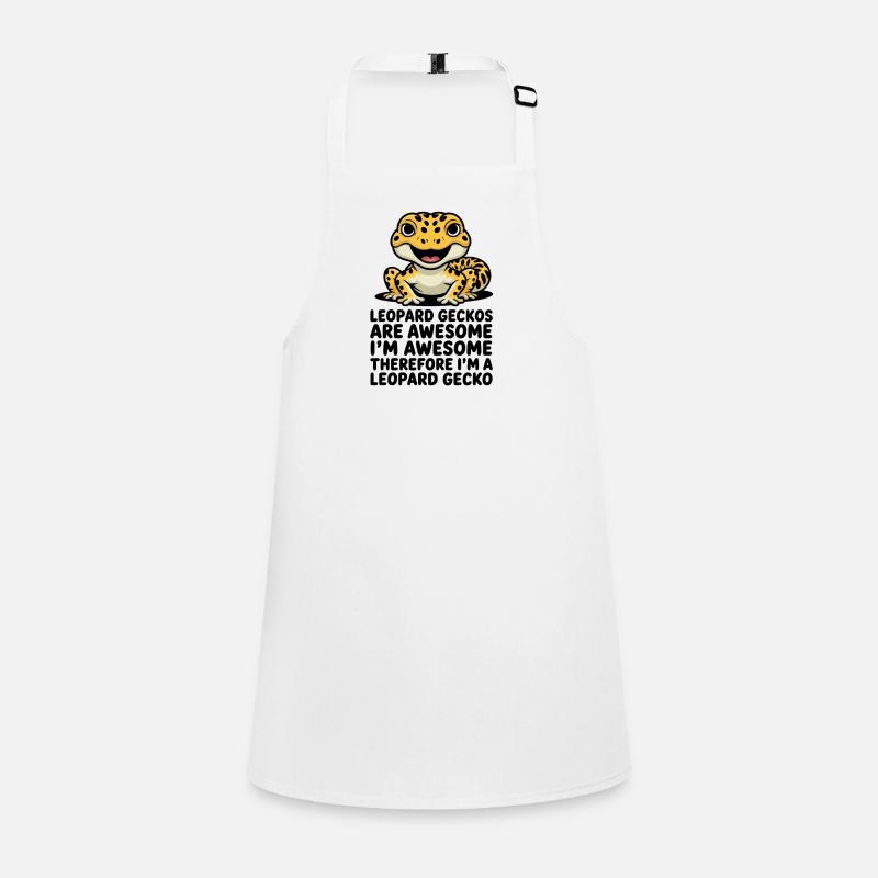 Leopard Gecko Cartoon: Spotted Charm Children's Apron