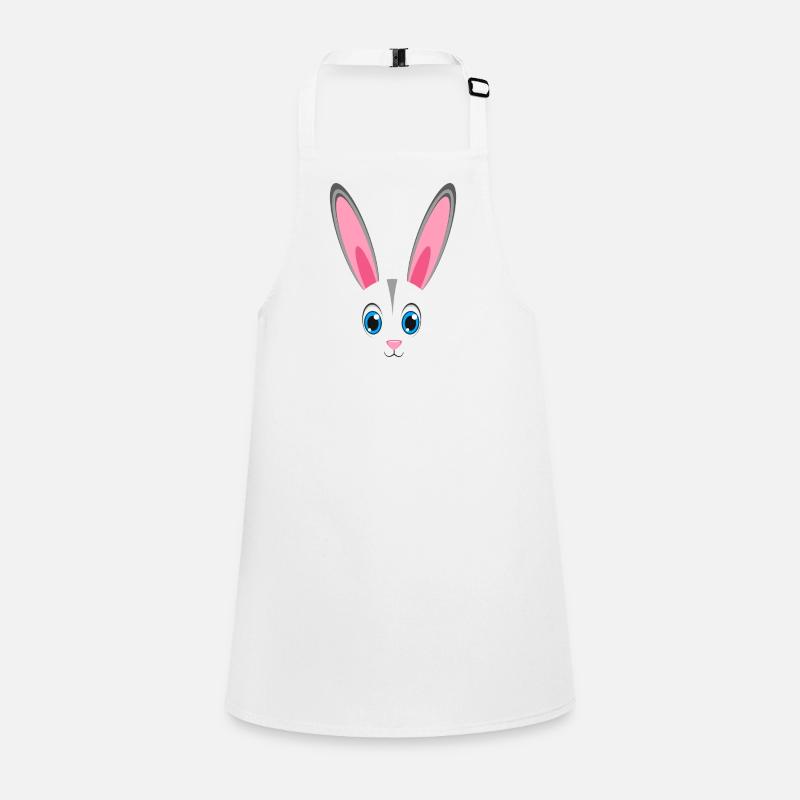 Cute Rabbit Face Kawaii Bunny Easter Lazy Costume Children's Apron