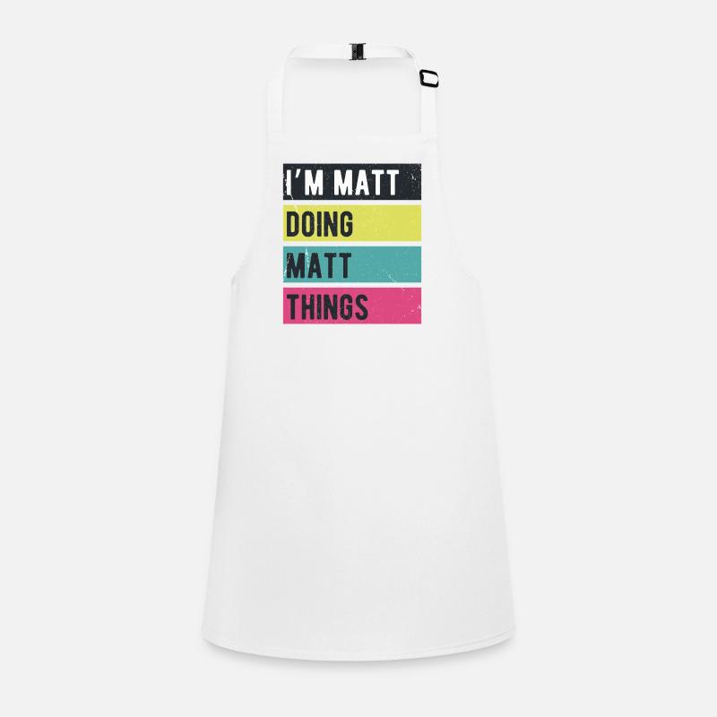 I’m Matt Doing Matt Things Retro Colors Children's Apron