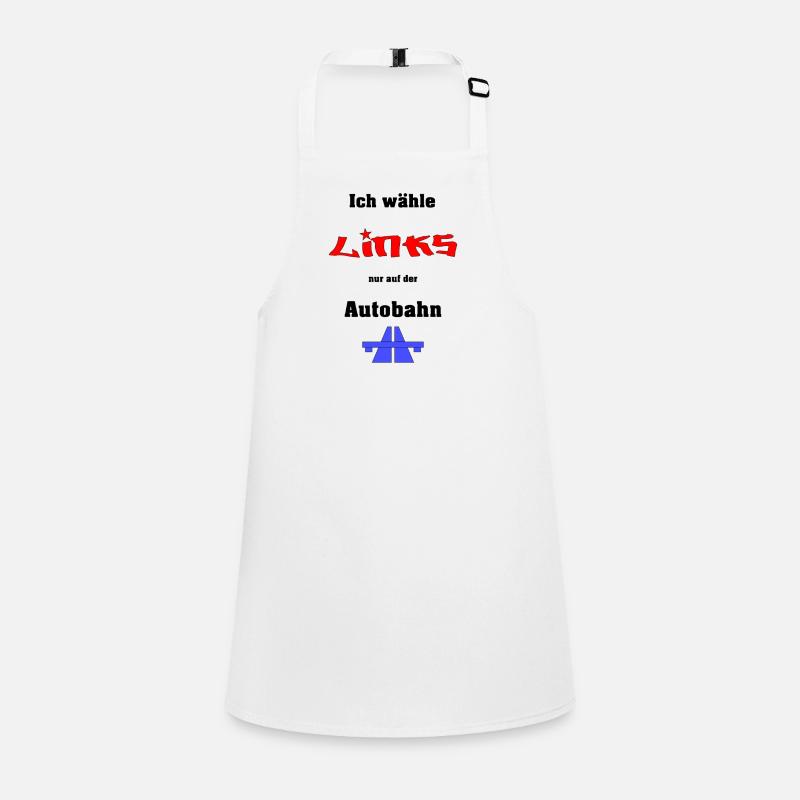 Ich wähle Links Schürze für Kinder