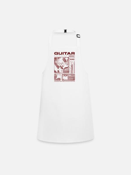 Gitarrist, Rockgitarrist, Streetwear-Musiker - Schürze für Kinder - Weiß - Vorne