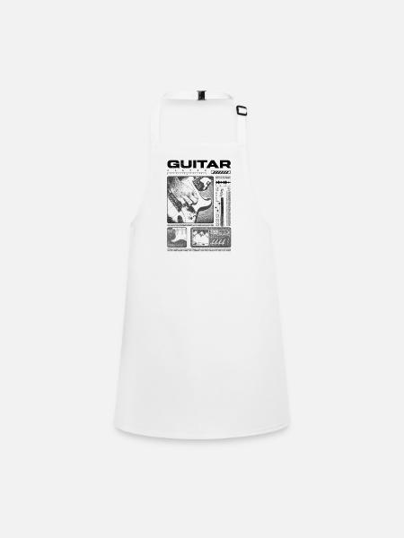 Gitarrist, Rockgitarrist, Streetwear-Musiker - Schürze für Kinder - Weiß - Vorne