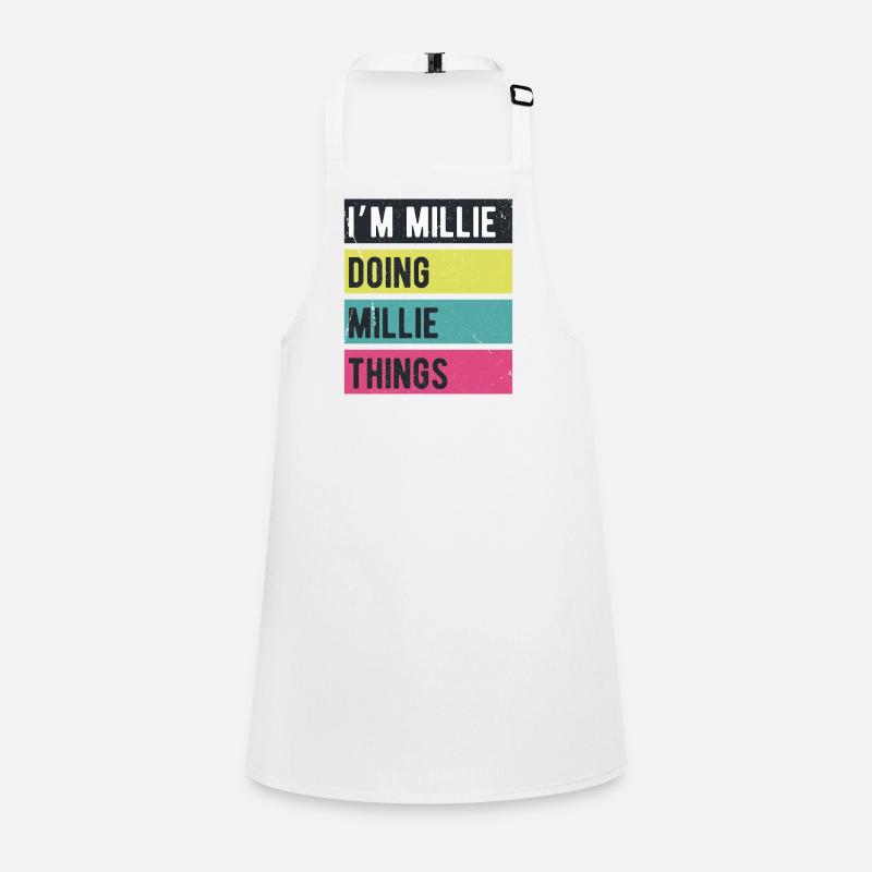 I’m Millie Doing Millie Things Retro Colors Children's Apron
