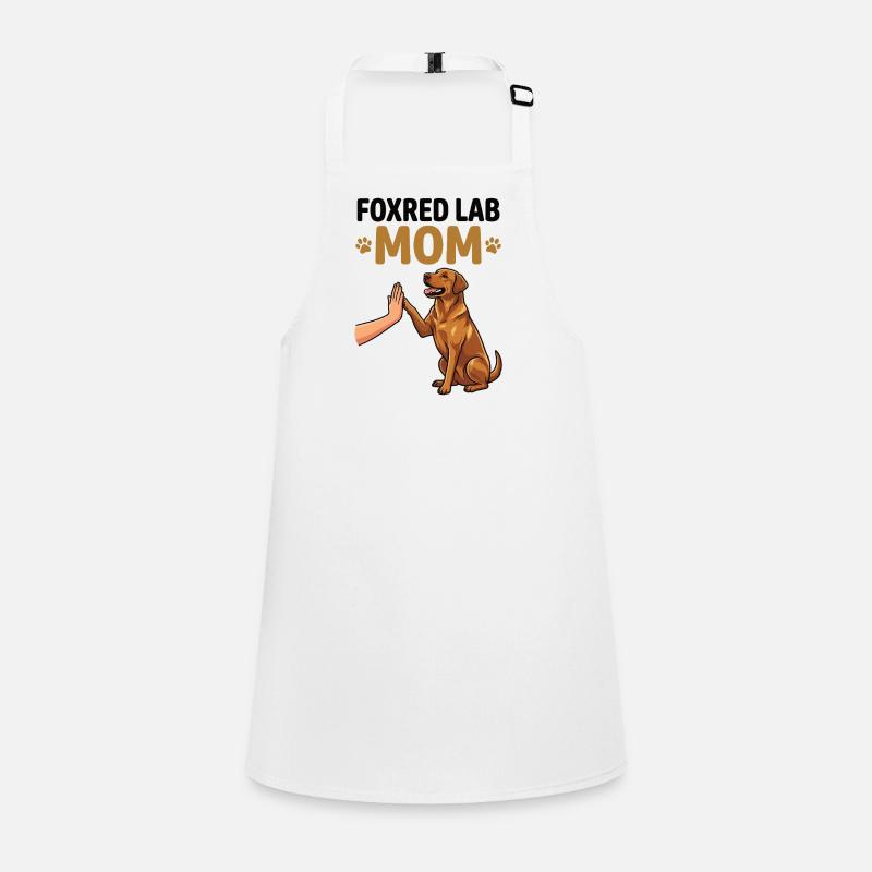 Fox Red Lab Mom – High Five Hund Design Schürze für Kinder