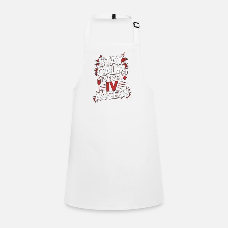 ICU Nurse Stay Calm I've Got IV Access Acute Care Schürze für Kinder
