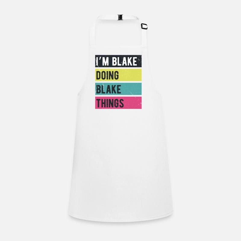 I’m Blake Doing Blake Things Retro Colors Children's Apron