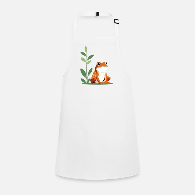 Cheerful tree frog in the green Children's Apron